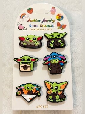 💜 Baby Yoda (Grogu) Themed Shoe Charms